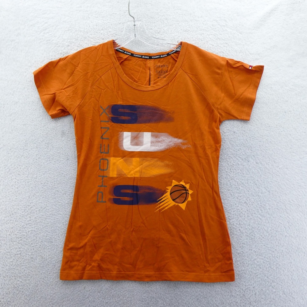 Tommy Jeans Shirt Women Small Phoenix Suns Orange Vintage Y2K NBA Basketball New